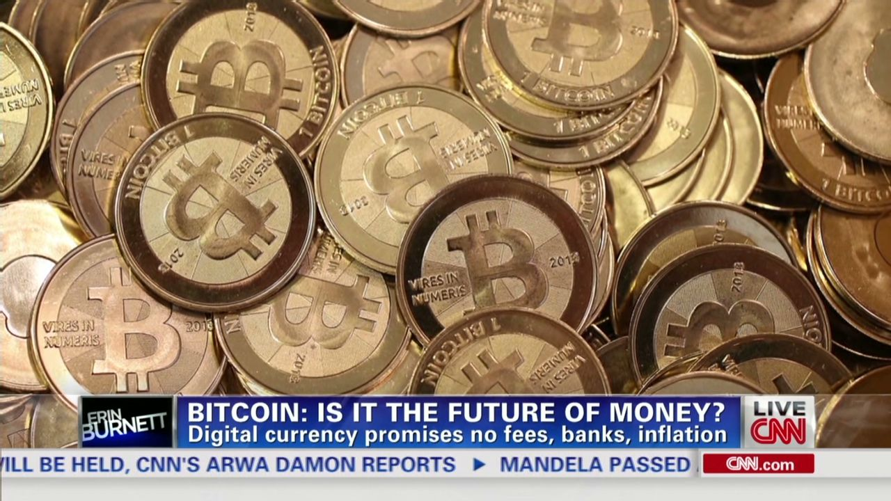 CNN television segment from 2013 discussing Bitcoin and whether the digital currency could become the future of money.